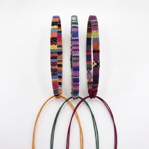 Handwoven Multicolor Bracelets - Set of 3 (Unisex)